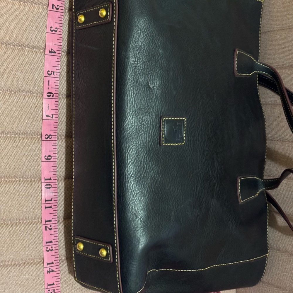 Dooney & Bourke Dark Navy Leather Tote Bag - Picture 6 of 8